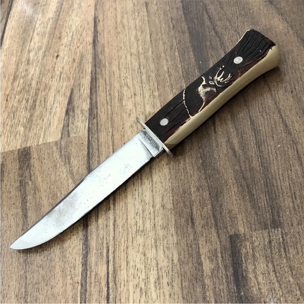 Vintage Colonial Prov USA Hunter Fixed Blade Dagger Hunting Knife